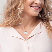 Load image into Gallery viewer, Paw Print Disc Necklace, Sterling Silver - MiShelli