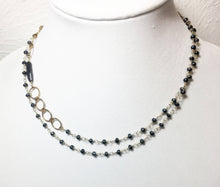 Load image into Gallery viewer, Pearl Gold Necklace, Grey Freshwater Pearl Stick, Wrap Necklace - MiShelli