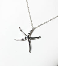 Load image into Gallery viewer, Silver Starfish Necklace, Sterling Silver Pendant, Summer Necklace, Gifts for Her, Dancing Starfish, Beach Jewelry - MiShelli