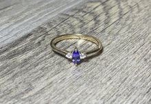 Load image into Gallery viewer, Tanzanite Diamond Ring, 14k / 18K Gold Prong Setting, Unique Engagement, Anniversary Ring - MiShelli
