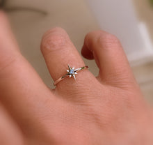 Load image into Gallery viewer, Star Birthstone Ring Sterling Silver - MiShelli