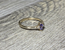 Load image into Gallery viewer, Tanzanite Diamond Ring, 14k / 18K Gold Prong Setting, Unique Engagement, Anniversary Ring - MiShelli