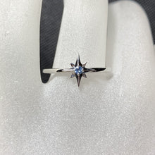 Load image into Gallery viewer, Star Birthstone Ring Sterling Silver - MiShelli