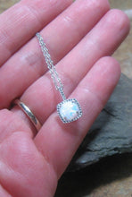 Load image into Gallery viewer, Opal Gemstone Diamond Pendant Sterling Silver Necklace - Ready to Ship - MiShelli