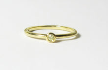 Load image into Gallery viewer, Yellow Mini Diamond 18k Gold Stacking Ring - MiShelli