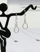 Load image into Gallery viewer, Silver Tear Drop Earrings - MiShelli