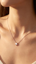 Load image into Gallery viewer, Delicate silver star necklace from MiShelli's Petite Star Celestial collection, featuring a fine chain and star pendant.
