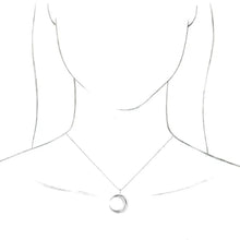 Load image into Gallery viewer, Crescent Moon Sterling Silver Necklace
