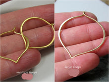 Load image into Gallery viewer, Thin gold-tone hoop earrings