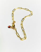 Load image into Gallery viewer, Paperclip Chain Link Gold Bracelet - MiShelli