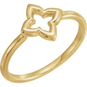 14K Gold Clover Ring "Luck of the Irish" - MiShelli