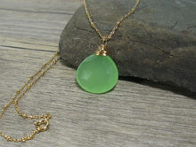 Load image into Gallery viewer, Seafoam Green Gemstone Statement Necklace - MiShelli