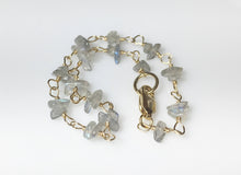 Load image into Gallery viewer, Labradorite Bracelet, Gold Fill Gemstone Chips, Gifts for her, Layering Jewelry - MiShelli