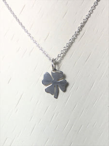 Shamrock Necklace .925 Sterling Silver - MiShelli