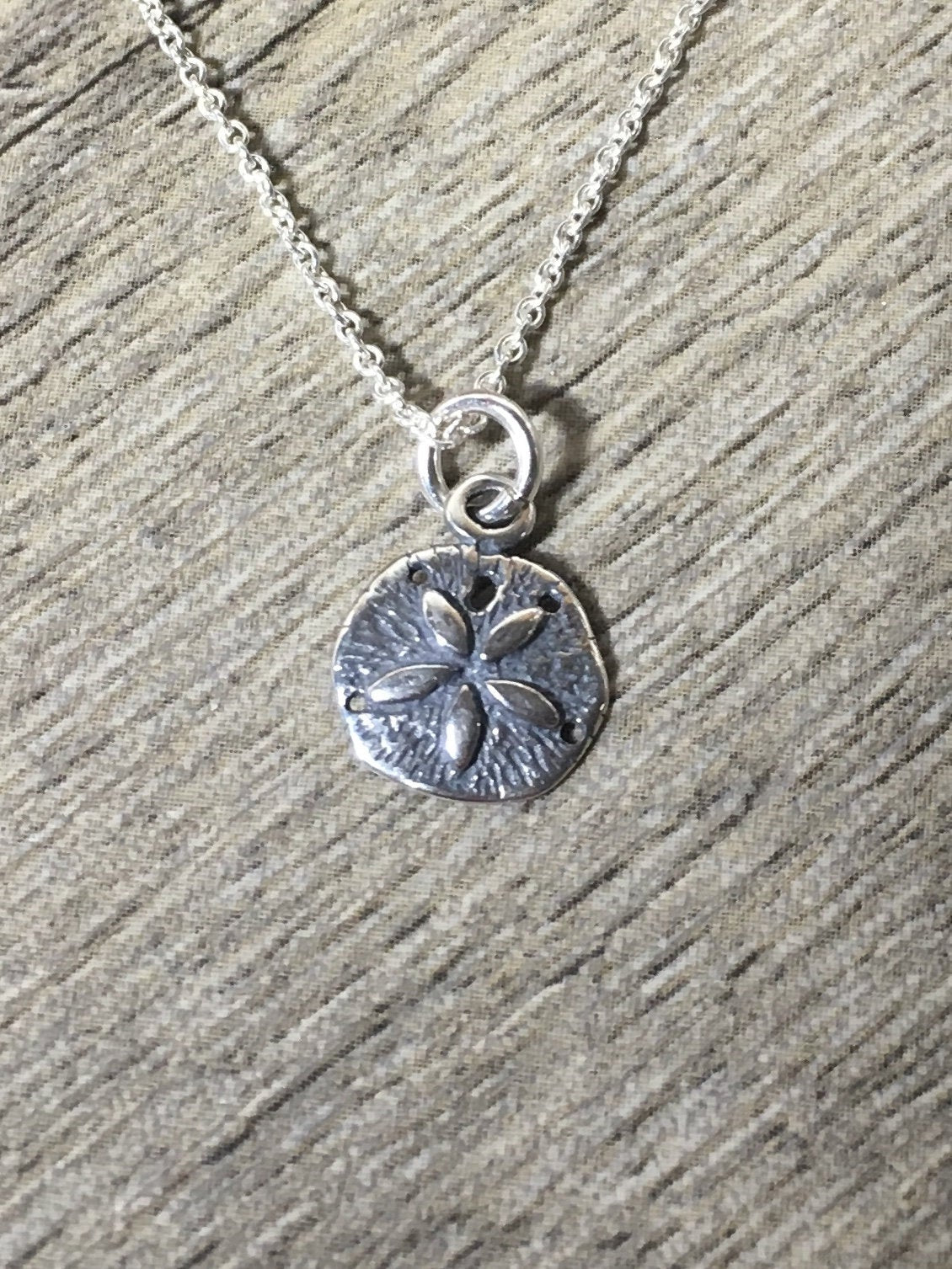 Buy Sterling Silver Sand Dollar Necklace, Beach Necklace, Boho Necklace,  Seashell Necklace, Silver Necklace Online in India - Etsy