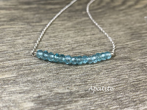Aqua Apatite Layering Necklace - MiShelli