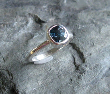 Load image into Gallery viewer, London Blue Topaz Cushion Cut Ring, Sterling Silver - MiShelli