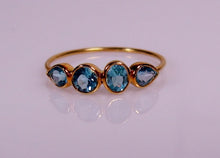 Load image into Gallery viewer, Blue Topaz Ring 14K Gold - MiShelli