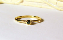 Load image into Gallery viewer, 14K Gold Mini Blue Diamond Ring - MiShelli