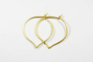 Gold Hoops, Simple gold hoops - MiShelli