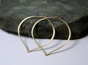 Gold Hoops, Simple gold hoops - MiShelli