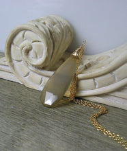 Load image into Gallery viewer, Layering Necklace, Grey Chalcedony Gold Filled - MiShelli