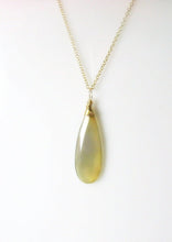 Load image into Gallery viewer, Layering Necklace, Grey Chalcedony Gold Filled - MiShelli