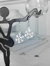 Load image into Gallery viewer, Snowflake Drop Earrings - MiShelli